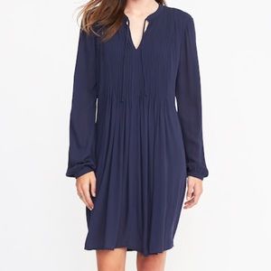 Navy lightweight swing dress